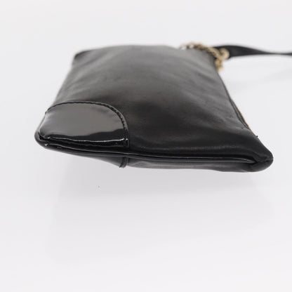 Chanel Camellia Clutch Bag Leather, BLACK, LEATHER, Clutche & pouche