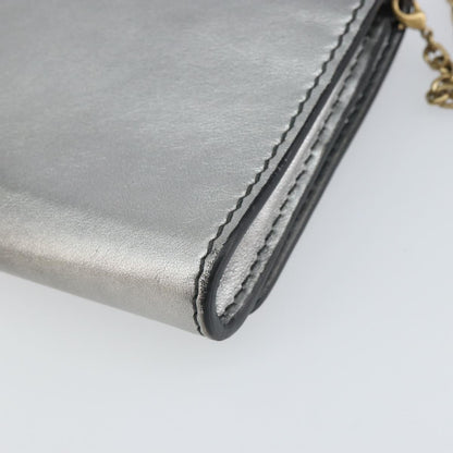 Christian Dior J'Adior Croisiere Chain Wallet Leather, SILVER, LEATHER, Clutche & pouche