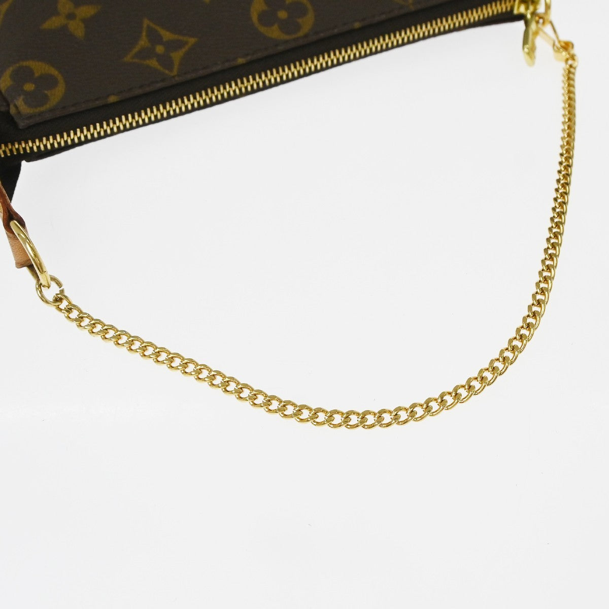 Louis Vuitton Mini pochette accessoires Canvas, Brown, Canvas, Clutch