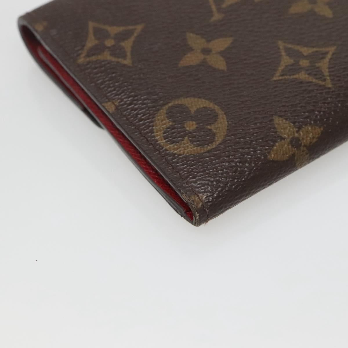 Louis Vuitton Emilie Wallet Monogram Canvas, Red, Canvas, Wallet