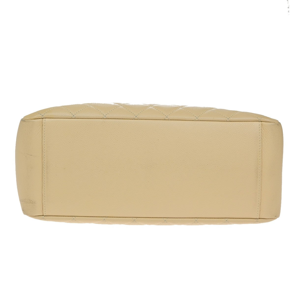 Chanel Grand Shopping Tote Quilted Calfskin, BEIGE, CALFSKIN, Shoulder bag