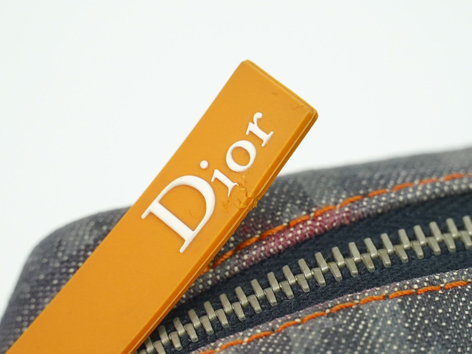 Christian Dior Flight Shoulder Bag Denim, NAVY, DENIM_JEANS, Shoulder bag