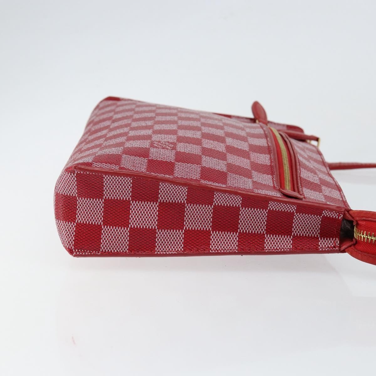 Louis Vuitton Modul Handbag Damier Couleurs, RED, CANVAS, Clutche & pouche