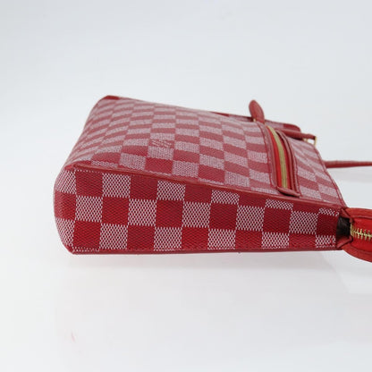 Louis Vuitton Modul Handbag Damier Couleurs, RED, CANVAS, Clutche & pouche