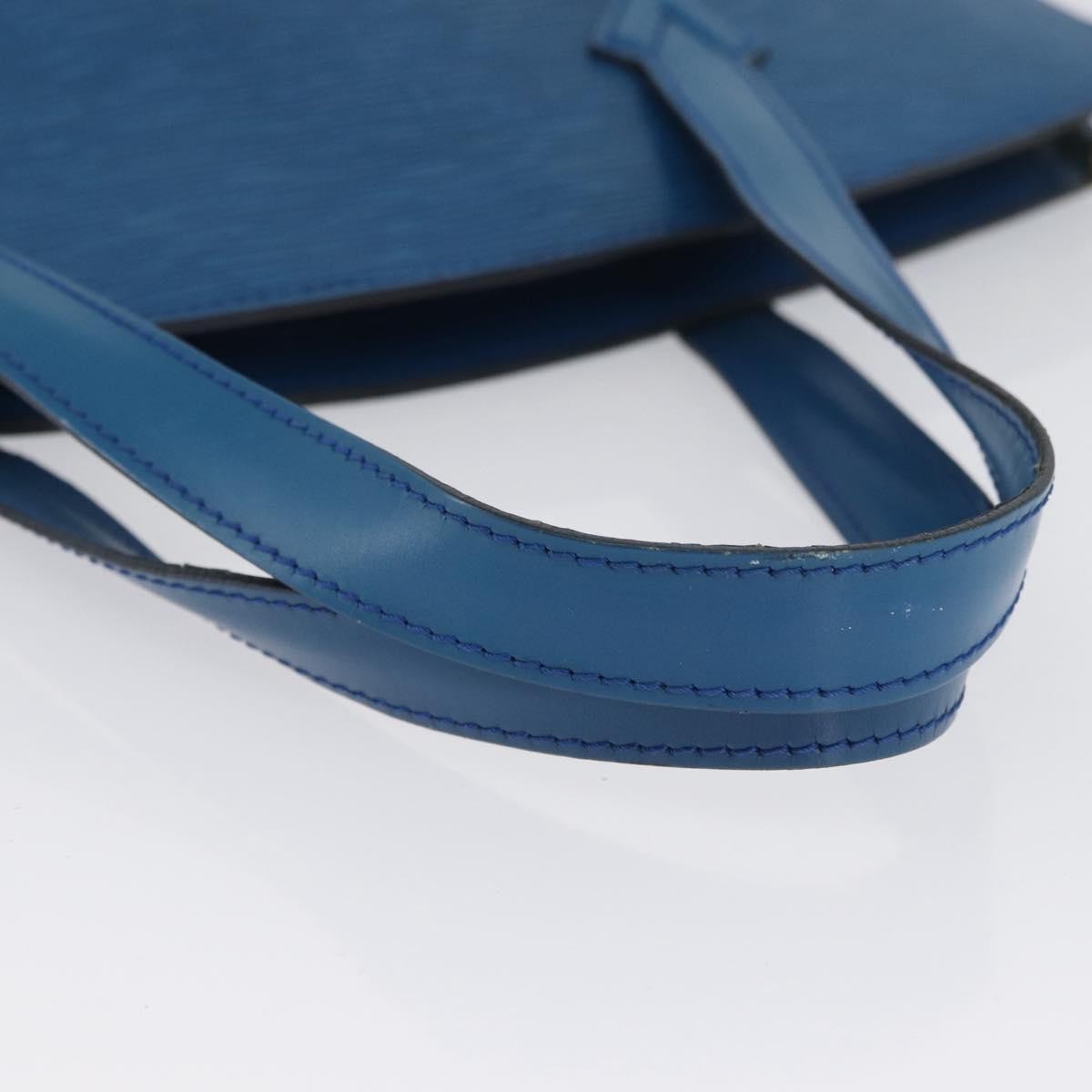 Louis Vuitton Saint Jacques Handbag Epi Leather, BLUE, LEATHER, Handbag