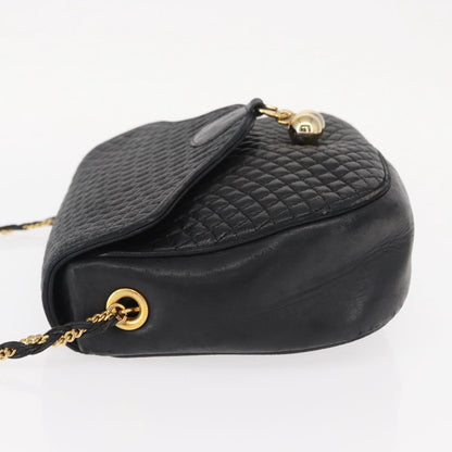 Bally Vintage Shoulder Bag Leather, BLACK, LEATHER, Shoulder bag