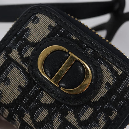 Christian Dior Trotter French Wallet Diorissimo Canvas, Navy, Canvas, Wallet