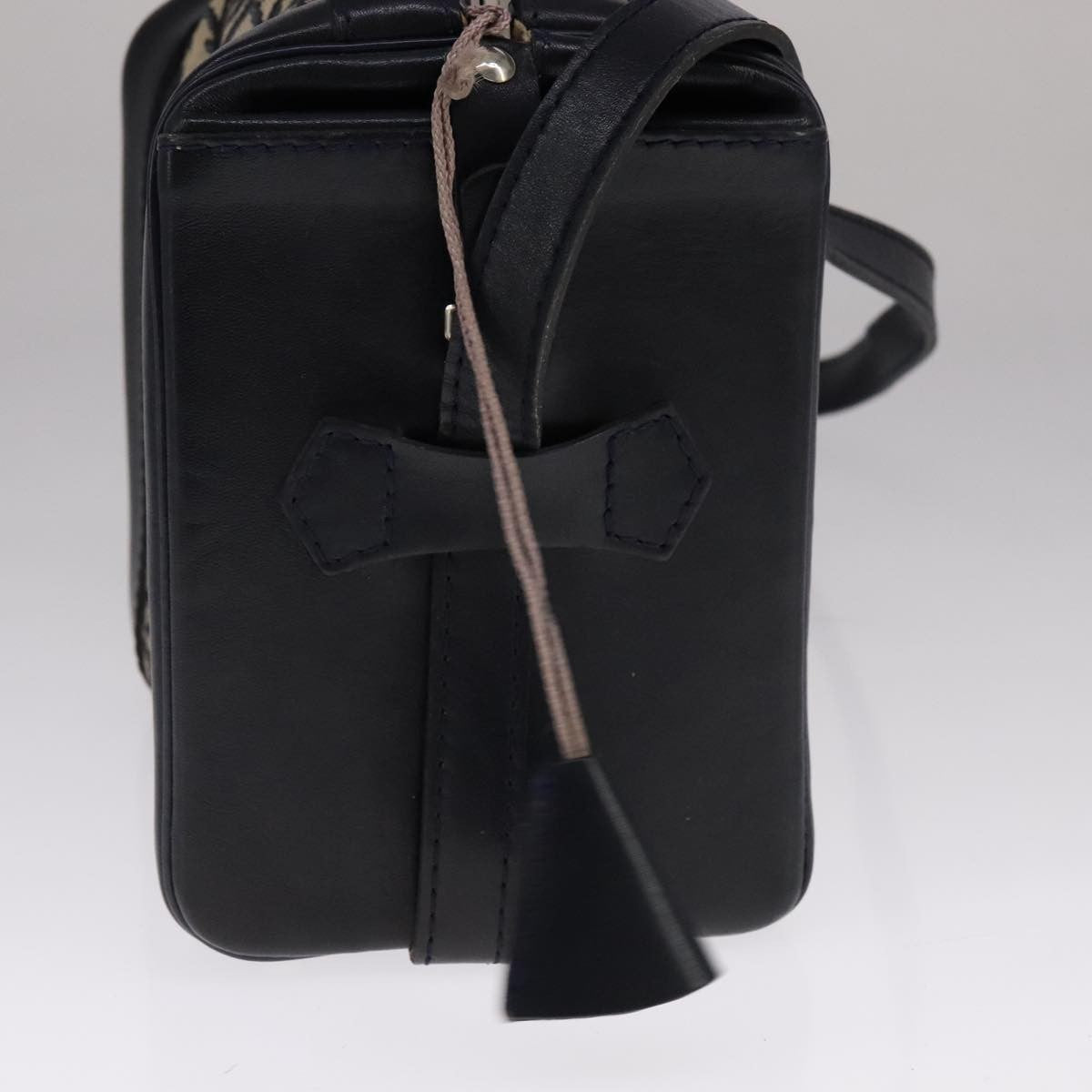 Christian Dior Trotter Oblique canvas et cuir, NAVY, CANVAS, Shoulder bag