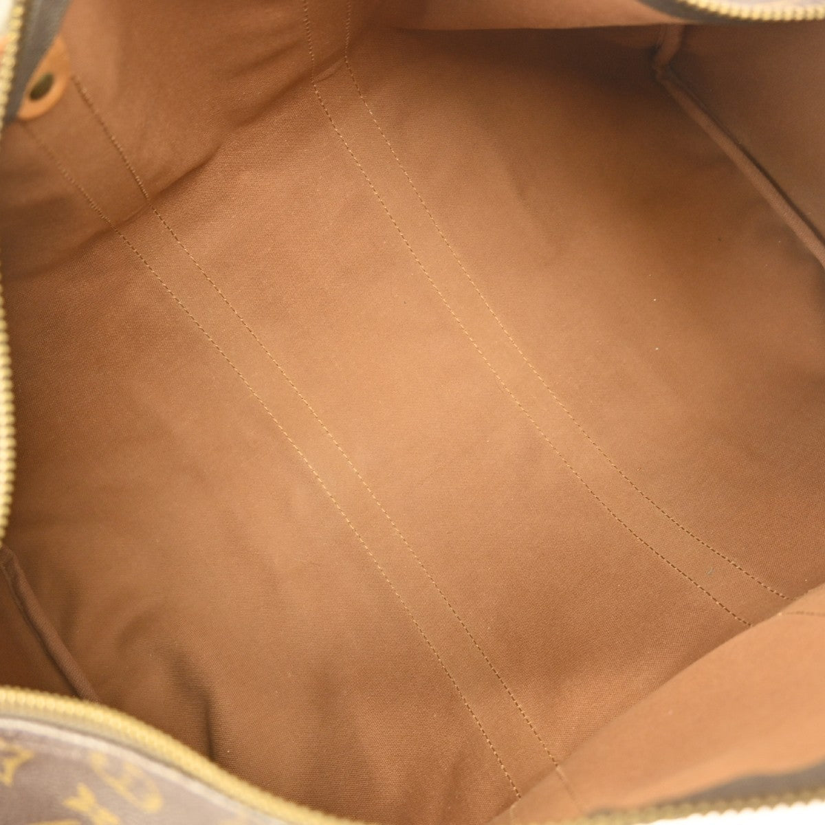 Louis Vuitton Keepall Bag Monogram Canvas, BROWN, CANVAS, Travel bag