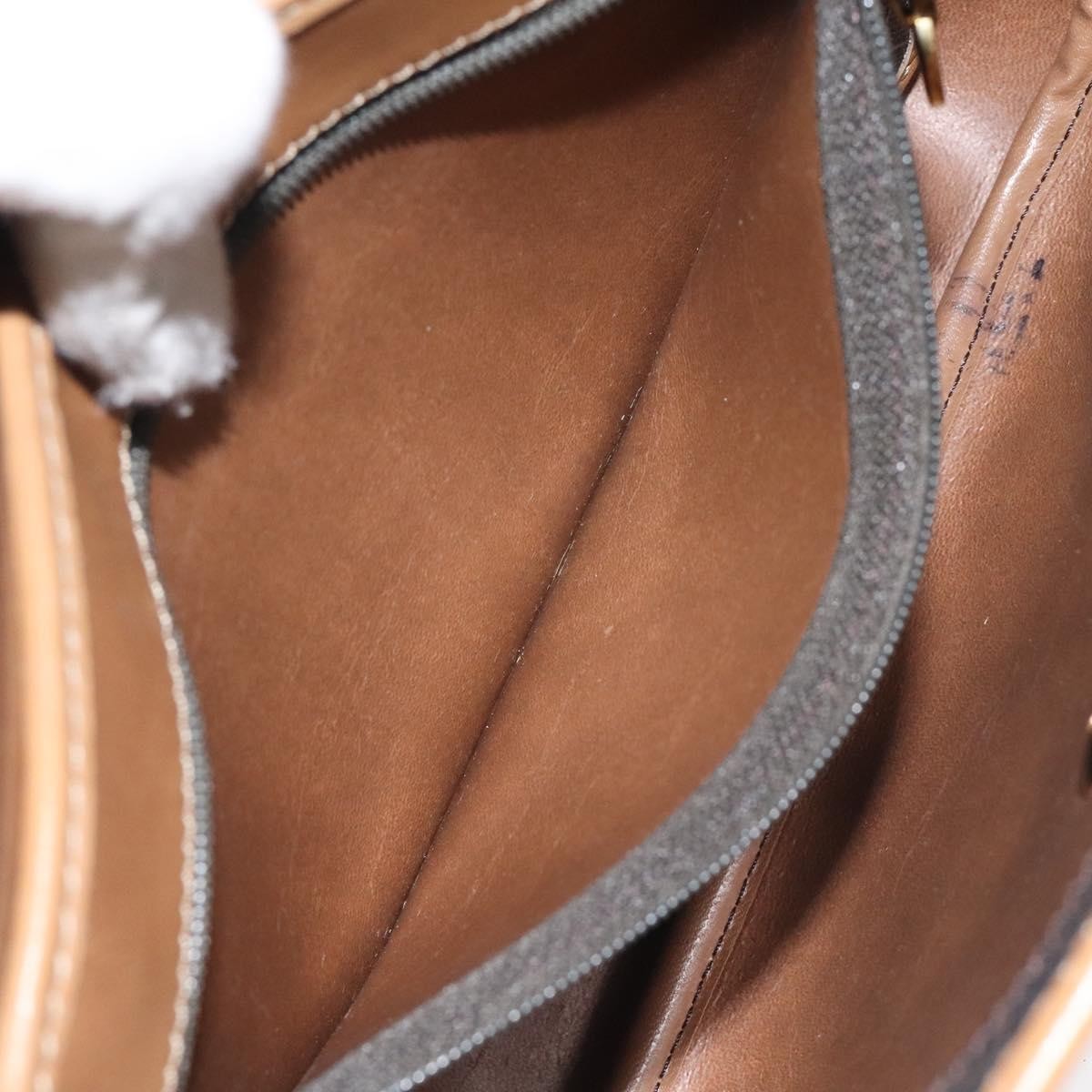 Christian Dior Vintage Honeycomb Flap Crossbody Bag Coated Canvas, BLACK, CANVAS, Crossbody bag