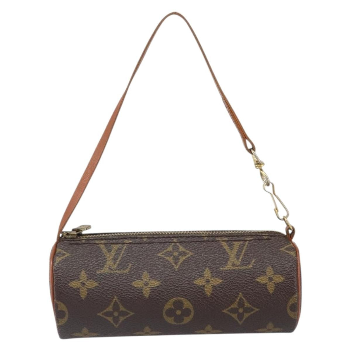 Louis Vuitton Papillon Pochette Monogram Canvas, BROWN, CANVAS, Clutche & pouche