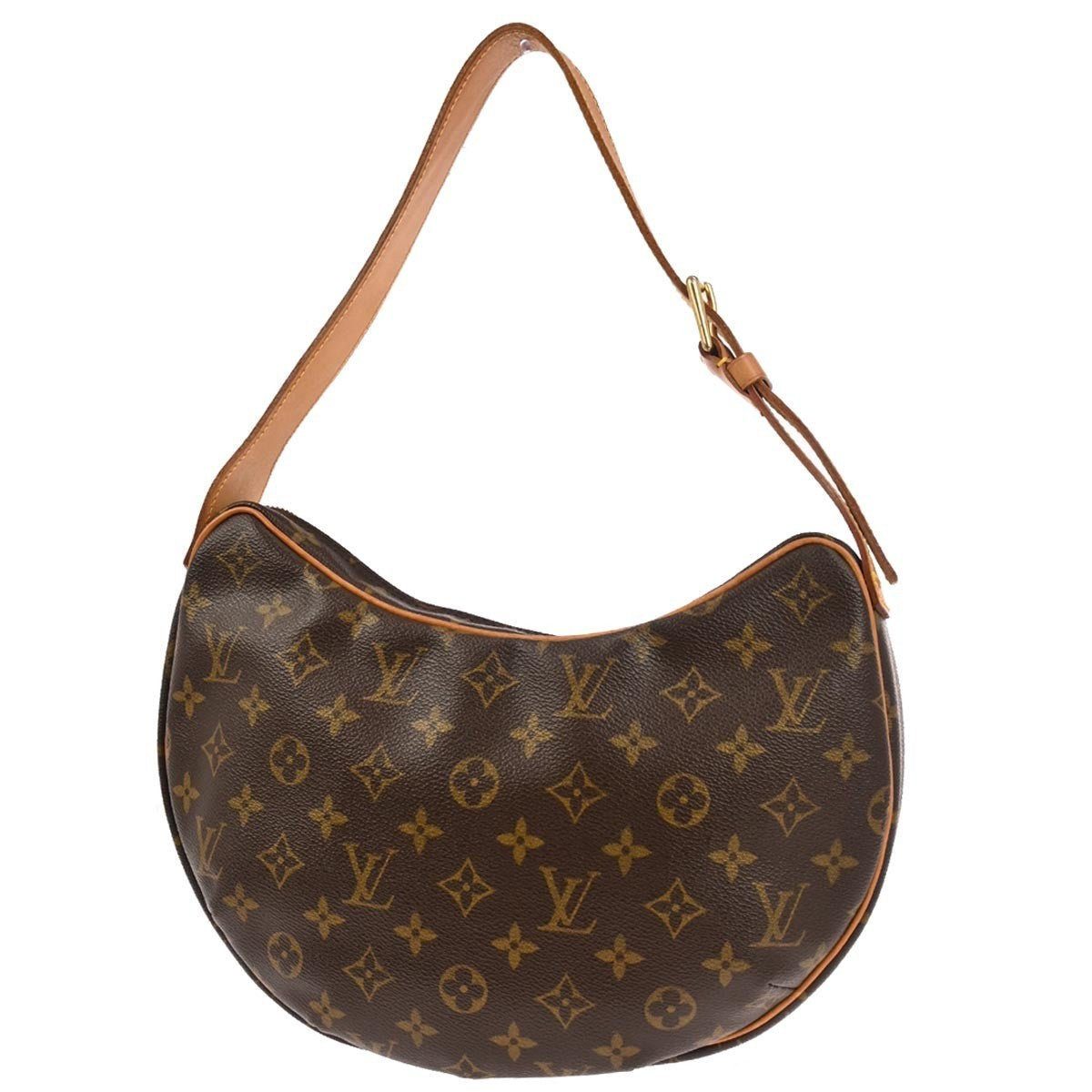 Louis Vuitton Croissant Handbag Monogram Canvas, BROWN, CANVAS, Handbag