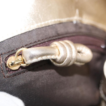 Loewe Aire Shoulder Bag Leather, GOLD, LEATHER, Shoulder bag