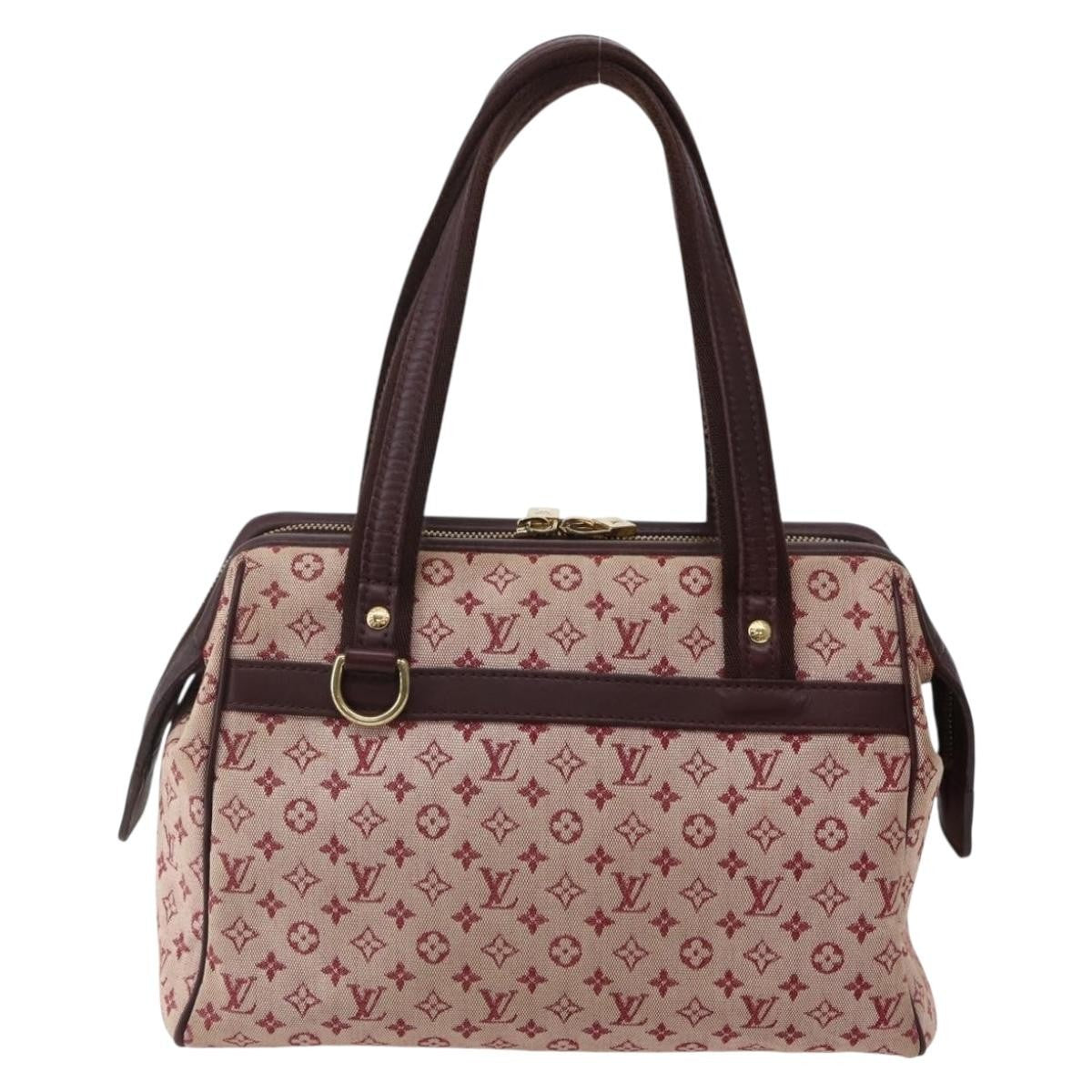 Louis Vuitton Josephine Handbag Mini Lin, RED, CANVAS, Handbag