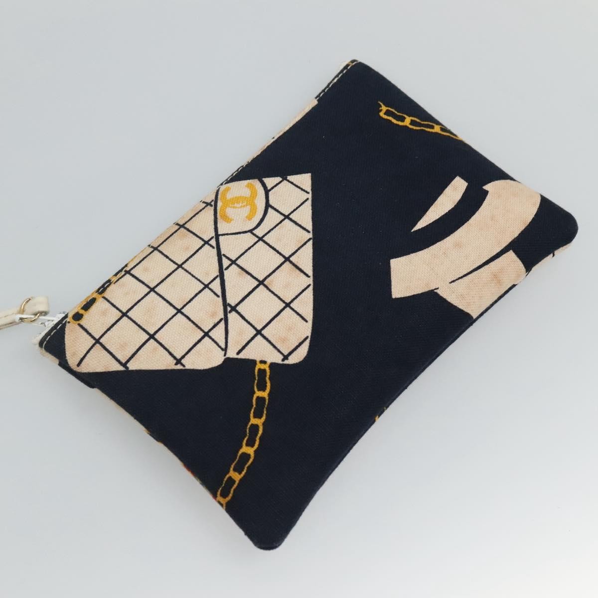 Chanel Miss Mademoiselle Shoulderbag Canvas, NAVY, CANVAS, Shoulder bag