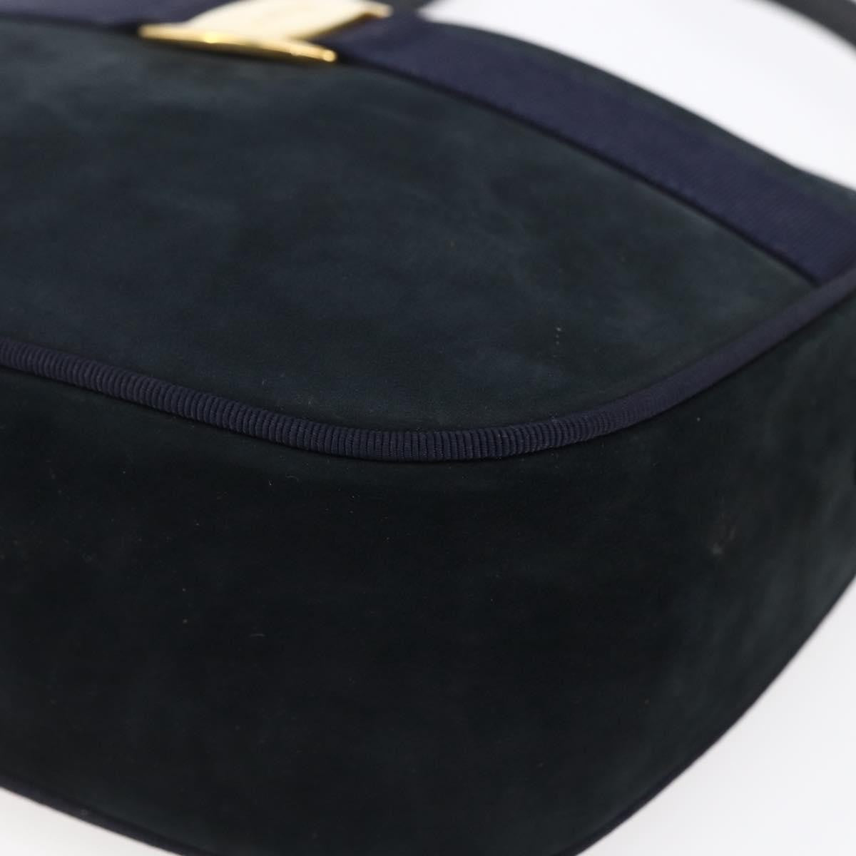Salvatore Ferragamo Vala Shoulder Bag Leather, NAVY, LEATHER, Shoulder bag