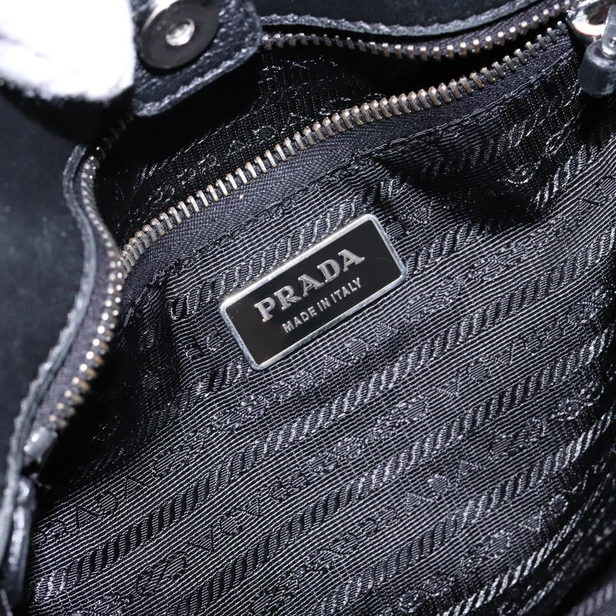 Prada Bow Tote Tessuto, SILVER, NYLON, Handbag
