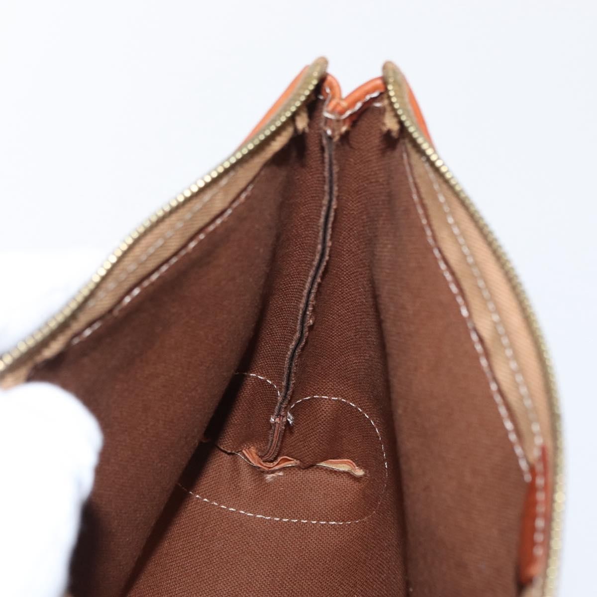 Celine Macadam Pochette Canvas and Leather, BEIGE, CANVAS, Clutche & pouche