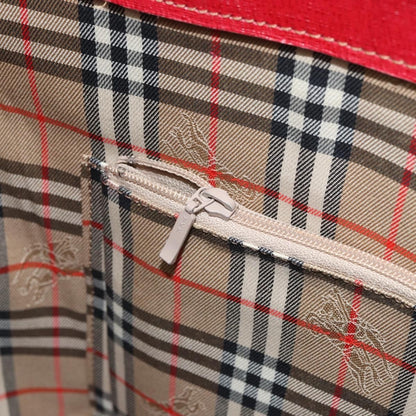 Burberry Vintage tote bag Leather, RED, LEATHER, Tote bag