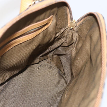 Fendi Vintage Zucca Handbag Zucca, BROWN, CANVAS, Handbag