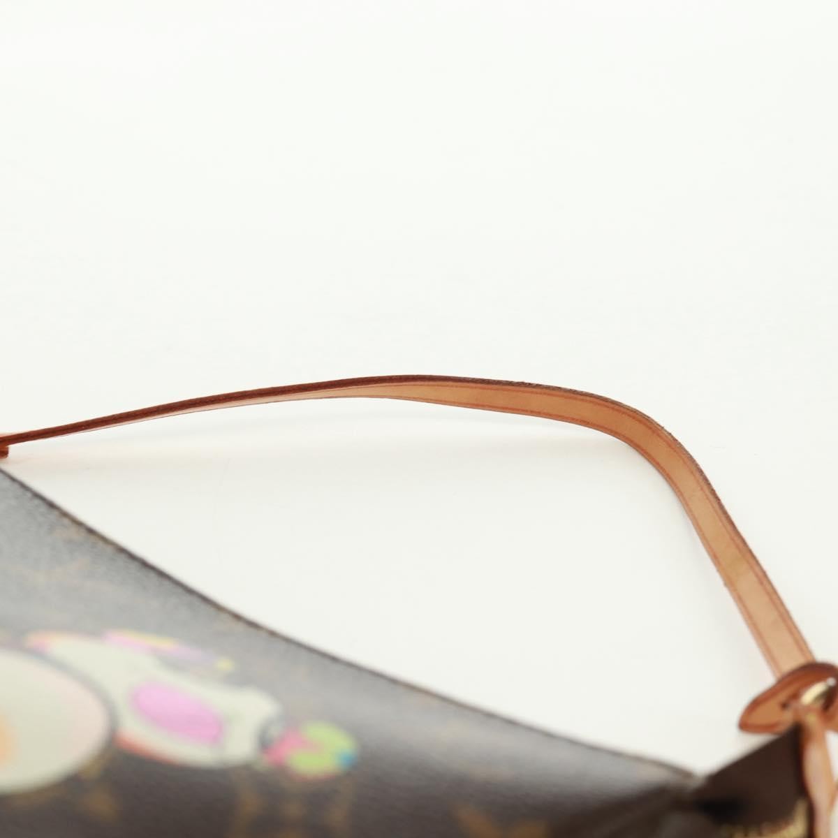 Louis Vuitton Pochette Accessoires Limited Edition Monogram Murakami Panda, BROWN, CANVAS, Clutche & pouche
