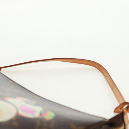 Louis Vuitton Pochette Accessoires Limited Edition Monogram Murakami Panda, BROWN, CANVAS, Clutche & pouche