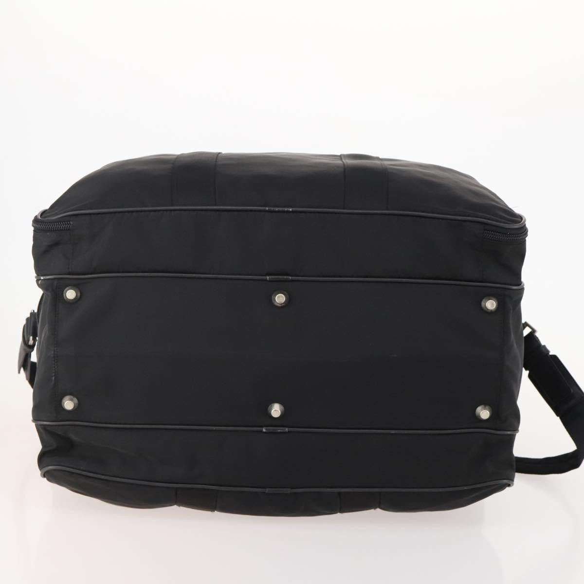 Prada Vintage Boston Bag Nylon, Black, Nylon, Travel Bag