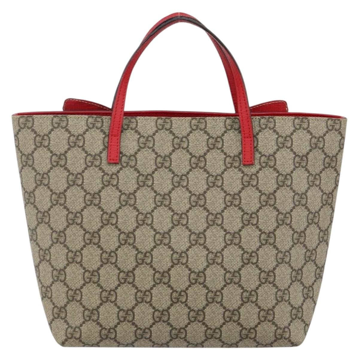 Gucci Children's tote with rainbow butterfly Canvas, BEIGE, PVC, Tote bag