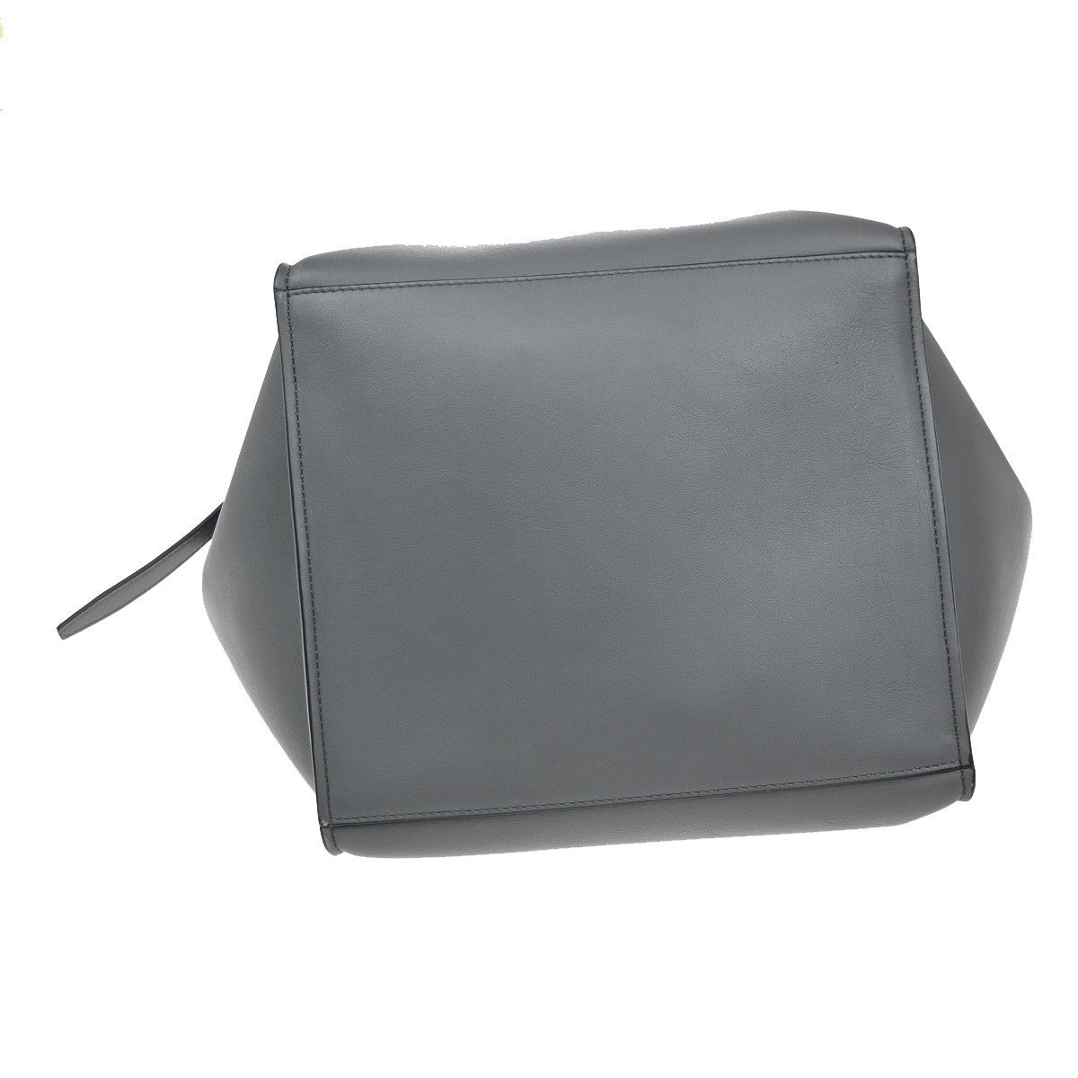 Celine Big Bag Smooth Leather, GRAY, LEATHER, Handbag