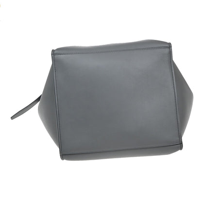 Celine Big Bag Smooth Leather, GRAY, LEATHER, Handbag