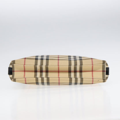 Burberry Shoulder Bag Nova Check Canvas, BEIGE, PVC, Shoulder bag