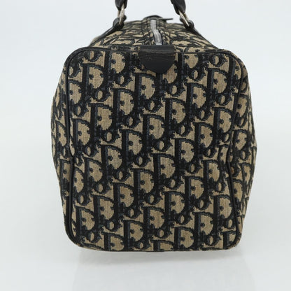 Christian Dior Vintage Trotter Boston Bag Diorissimo Canvas, Navy, Canvas, Handbag