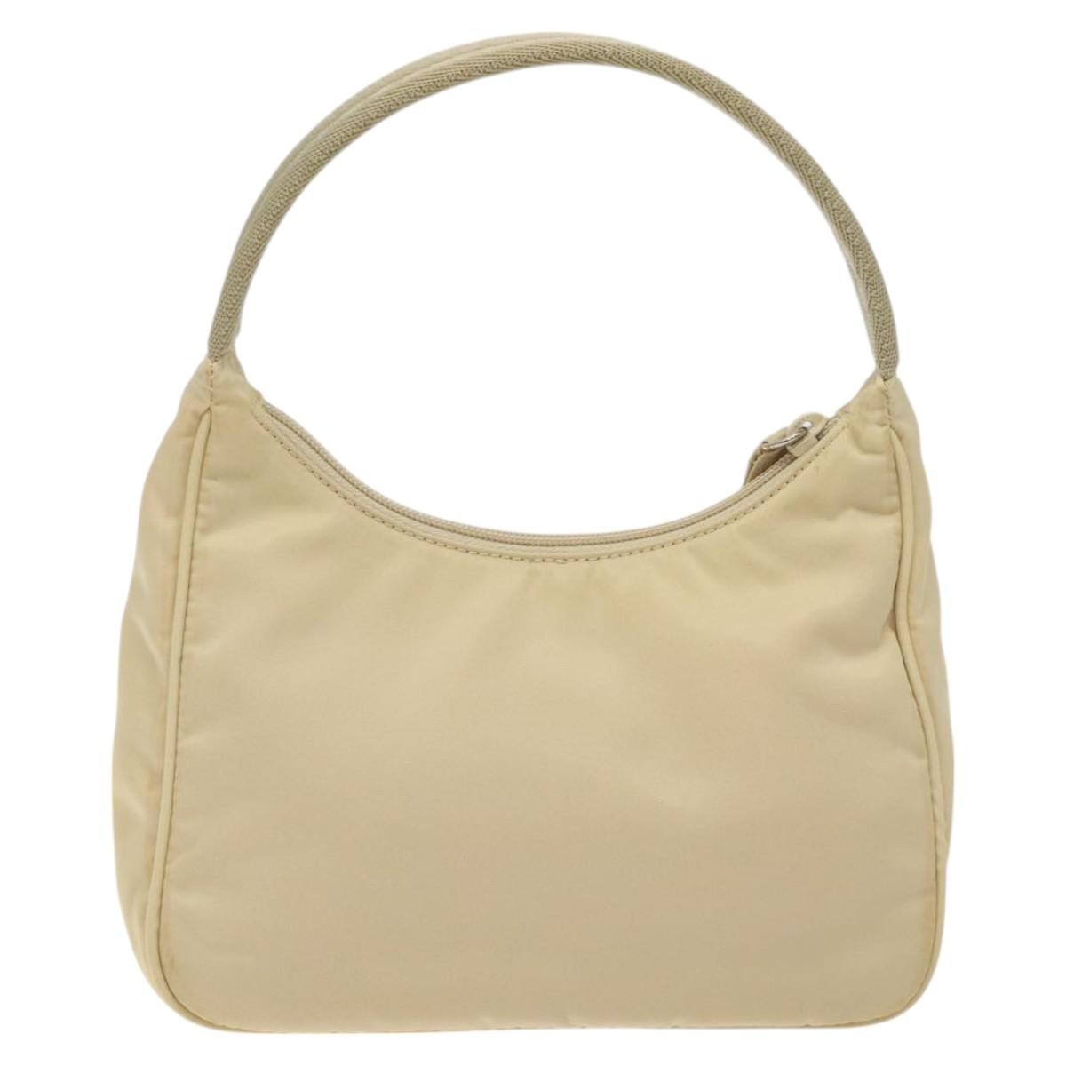Prada Hobo Tessuto, BEIGE, NYLON, Handbag