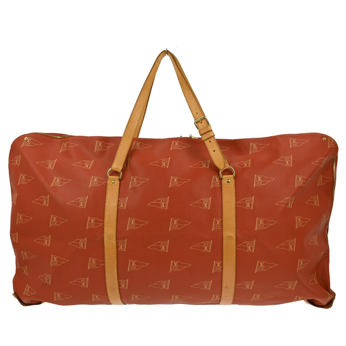 Louis Vuitton Cup Garment Cover Coated Canvas, RED, CANVAS, Travel bag