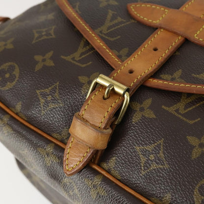 Louis Vuitton Saumur Handbag Monogram Canvas, BROWN, CANVAS, Shoulder bag