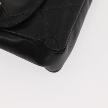 Chanel Vintage Flap Waist Bag Leather, BLACK, LEATHER, Clutche & pouche