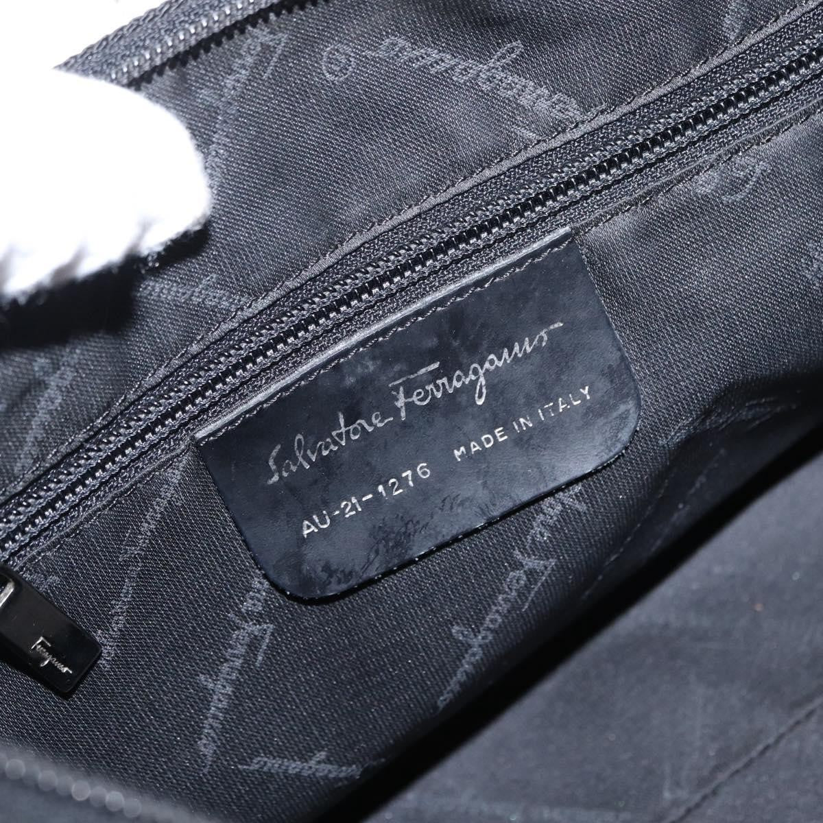 Salvatore Ferragamo Vala Shoulder Bag Nylon, Black, Nylon, Shoulder Bag