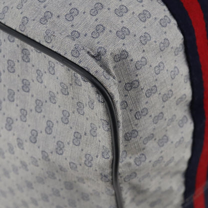 Gucci Web Trim Weekend Duffle Bag GG Coated Canvas, Navy, Canvas, Travel Bag