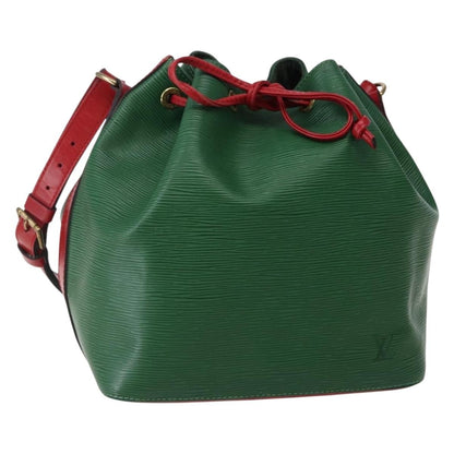 Louis Vuitton Bicolor Petit Noe Handbag Epi Leather, GREEN, LEATHER, Shoulder bag