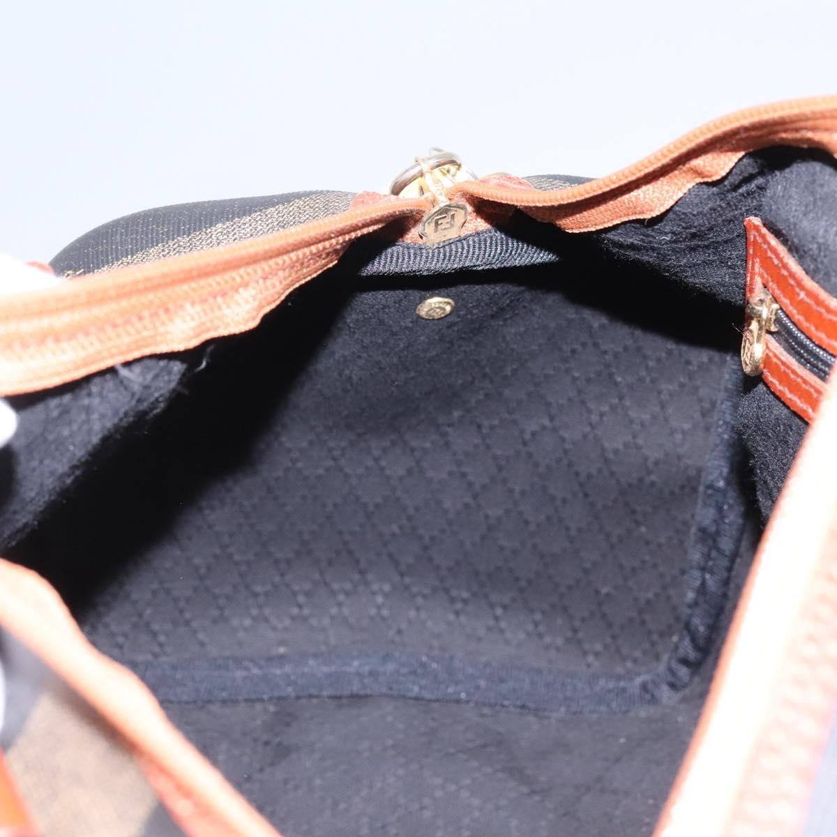 Fendi Vintage Pequin Convertible Boston Bag Coated Canvas, Multicolour, Canvas, Travel Bag