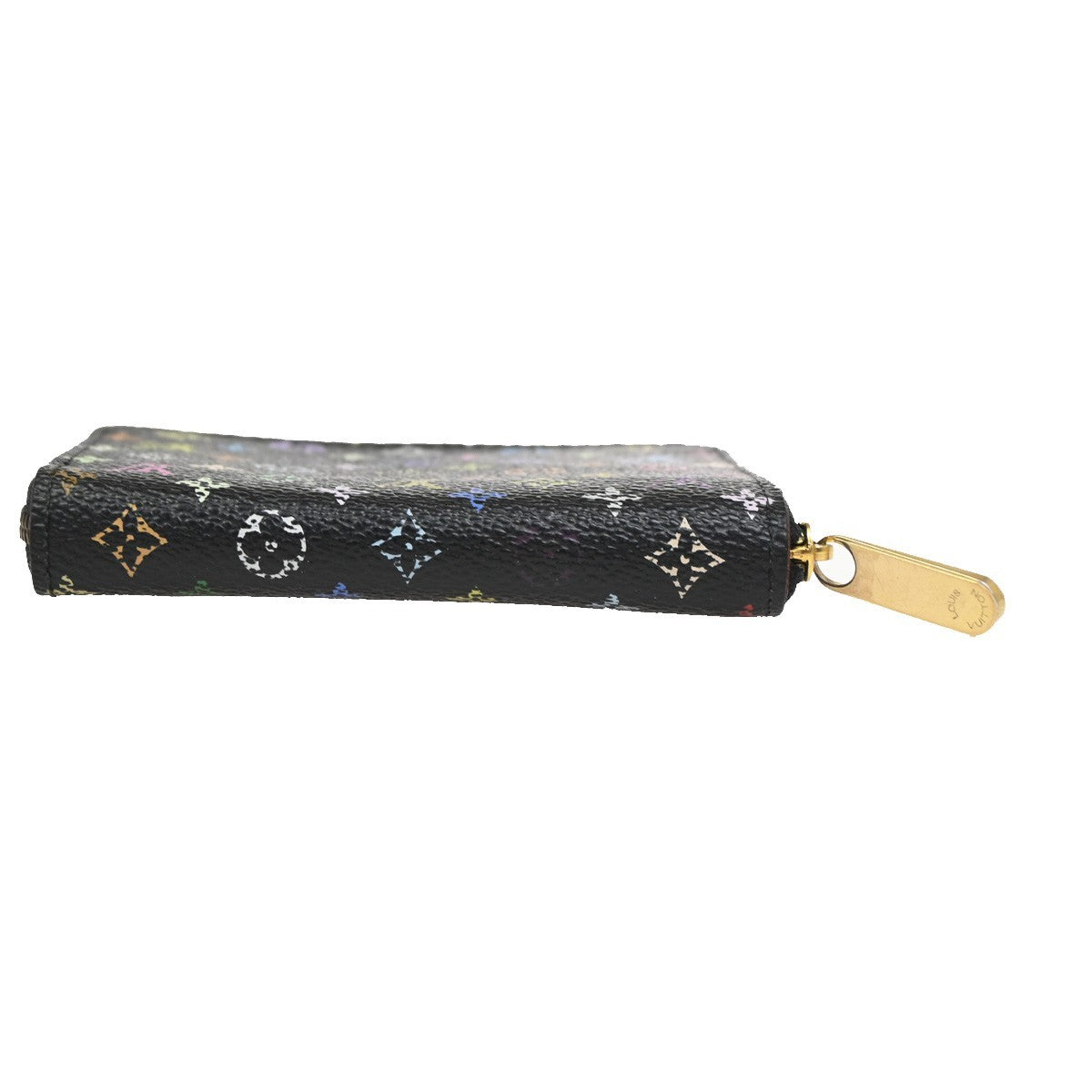 Louis Vuitton Porte-Monnaie Zippy Wallet Monogram Multicolor, BLACK, CANVAS, Wallets