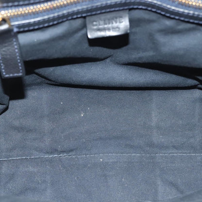 Celine Vintage Macadam Handbag Macadam, NAVY, CANVAS, Handbag