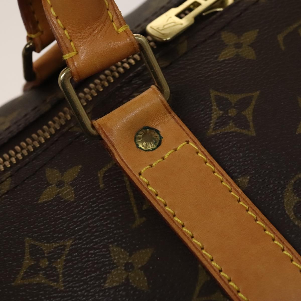 Louis Vuitton Keepall Bag Monogram Canvas, BROWN, CANVAS, Travel bag
