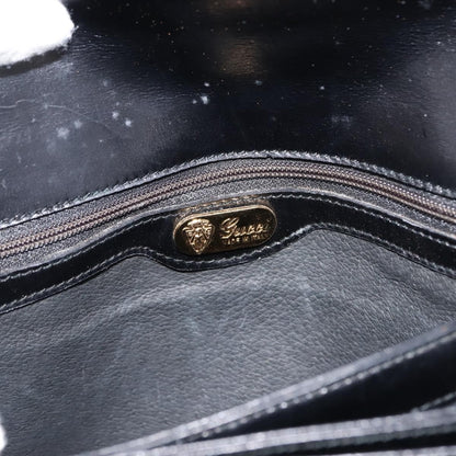 Gucci Shoulder bag black leather, BLACK, LEATHER, Shoulder bag