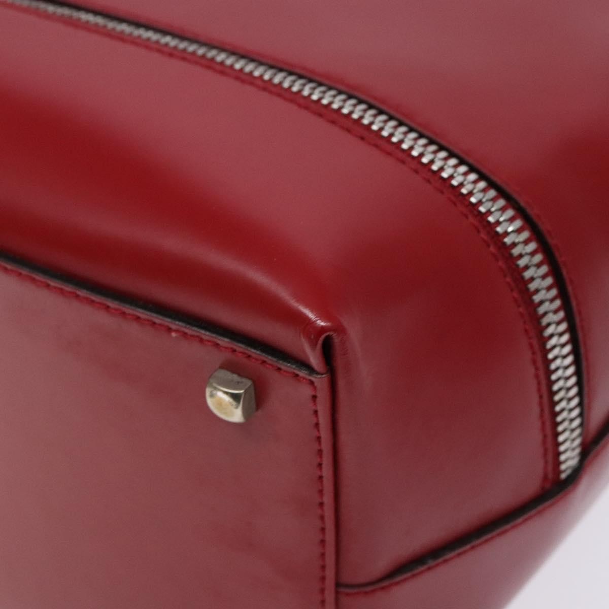 Salvatore Ferragamo Gancini handbag Leather, RED, LEATHER, Handbag