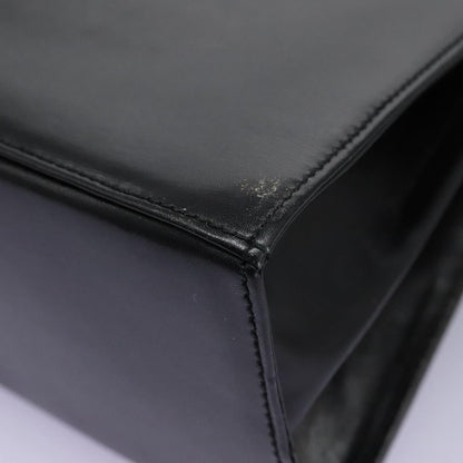 Salvatore Ferragamo Gancini Convertible Top Handle Bag Leather, BLACK, LEATHER, Handbag