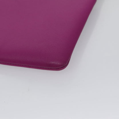 Celine Solo Pouch Bicolor Leather, PURPLE, LEATHER, Clutche & pouche