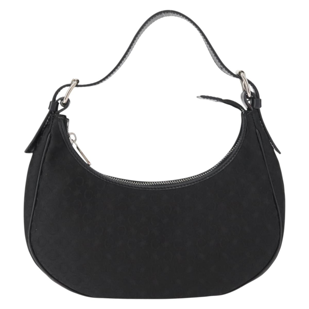 Celine Ava Bag Macadam canvas, BLACK, CANVAS, Handbag
