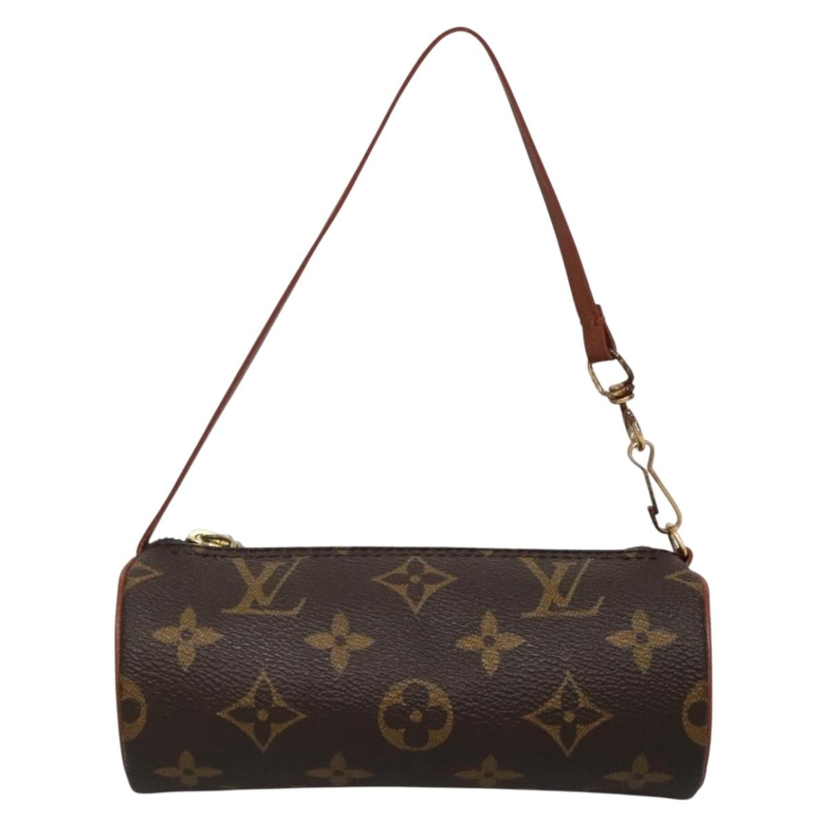Louis Vuitton Papillon Pochette Monogram Canvas, BROWN, CANVAS, Clutche & pouche