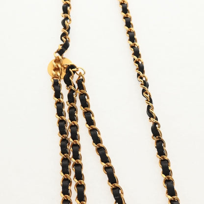 Chanel Vintage Multi-Chain Medallion Belt Metal and Leather, GOLD, METAL, Belts